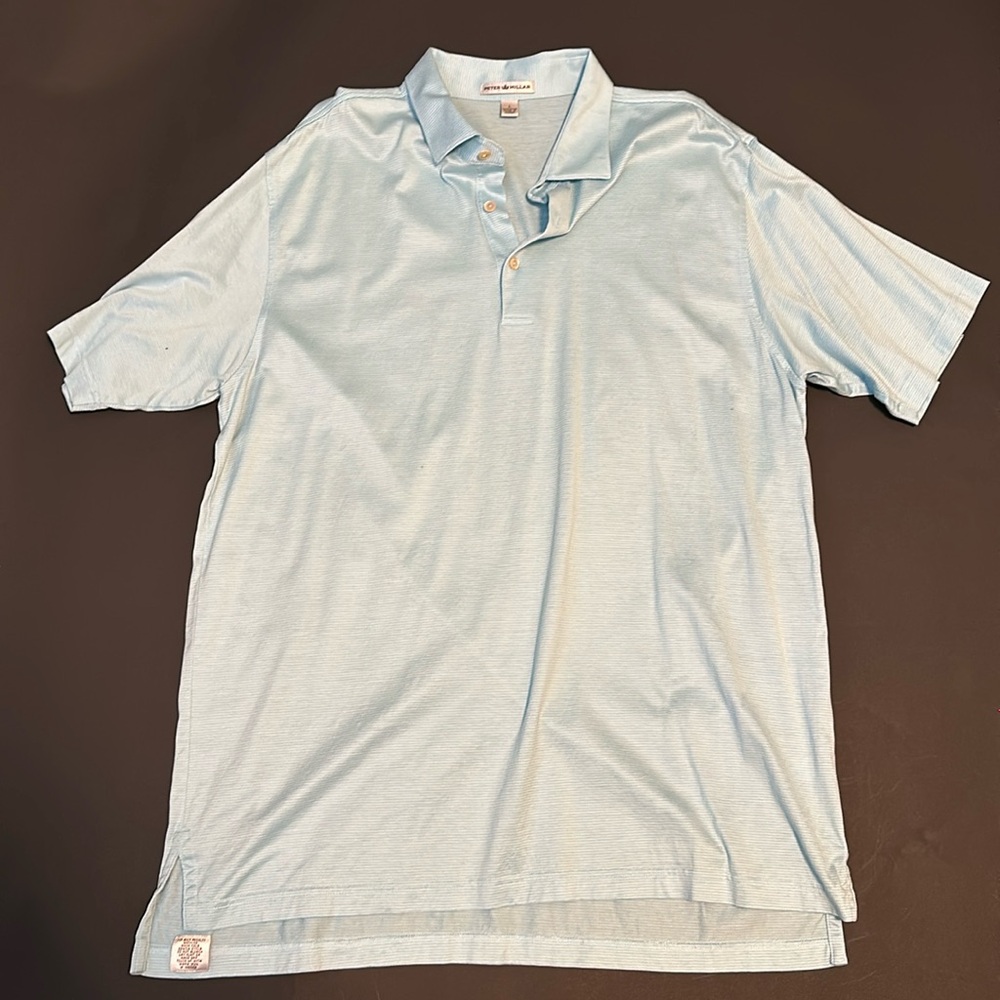 Peter Millar Light Blue Casual Button Down Shirt